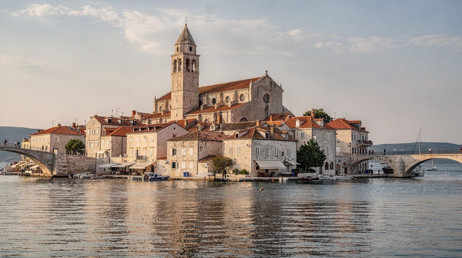 Trogir — the medieval island town 30 minutes from Split, Dalmatia, Croatia