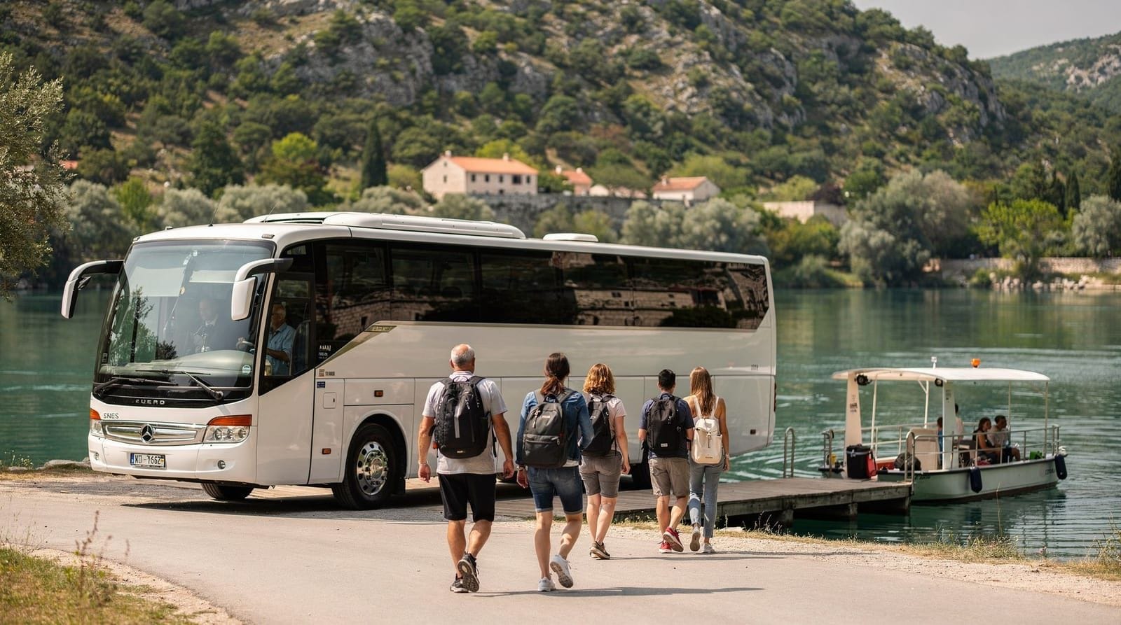 Getting to Krka and Plitvice from Split — transport options compared — How to get from Split to Krka National Park (1 hour) and Plitvice Lakes (3 hours